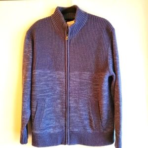 ORIGINAL WEATHERPROOF VINTAGE FULL ZIP MOCK SWEATER JACKET MEN'S SIZE XL